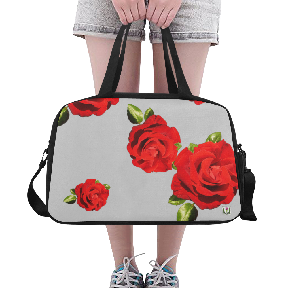 Fairlings Delight's Floral Luxury Collection- Red Rose Fitness Handbag 53086a Fitness Handbag (Model 1671)