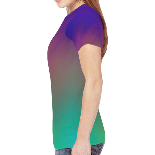 Color pop New All Over Print T-shirt for Women (Model T45)