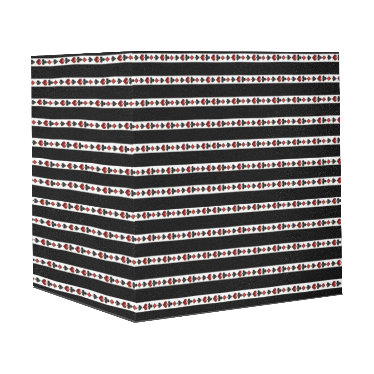 Las Vegas Playing Card Symbols Stripes Gift Wrapping Paper 58"x 23" (3 Rolls)