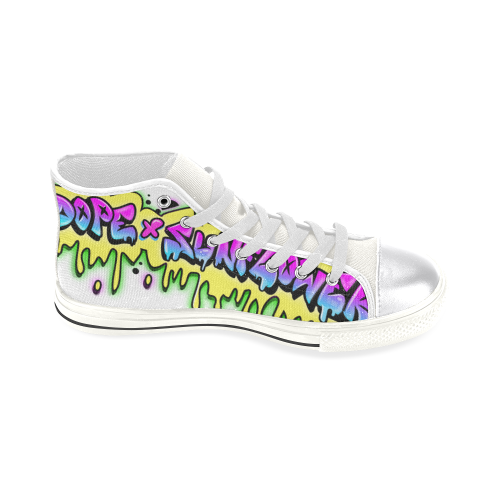 Dope Sunflower Women's Classic High Top Canvas Shoes (Model 017)
