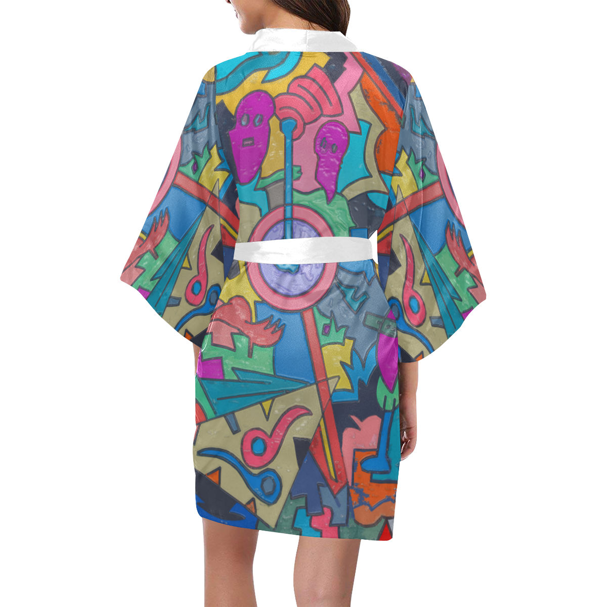 GHOSTS AT THE APOLLO IN PLASTIC Kimono Robe