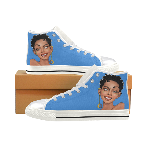 Just What I AM Women's Classic High Top Canvas Shoes (Model 017)