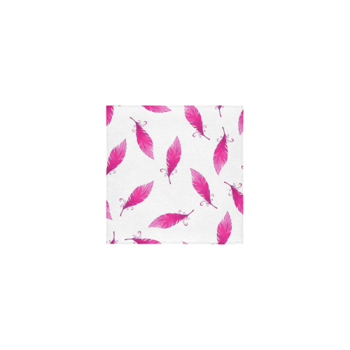 Hot Pink Feathers Square Towel 13“x13”