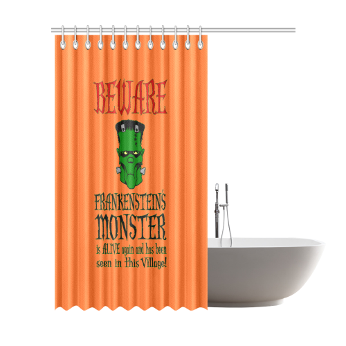 Beware Monster Still Alive Shower Curtain 72"x84"