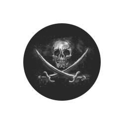 Pirate skull Arstadd Round Mousepad