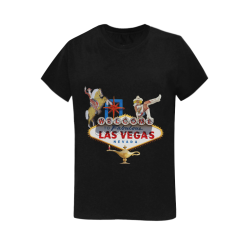 Las Vegas Welcome Sign Women's T-Shirt in USA Size (Two Sides Printing)