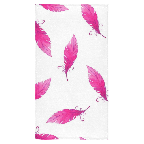 Hot Pink Feathers Bath Towel 30"x56"