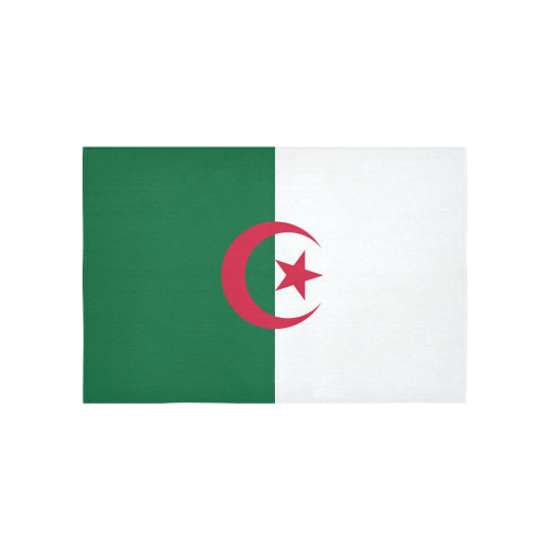 Algeria World Flag Cotton Linen Wall Tapestry 60"x 40"