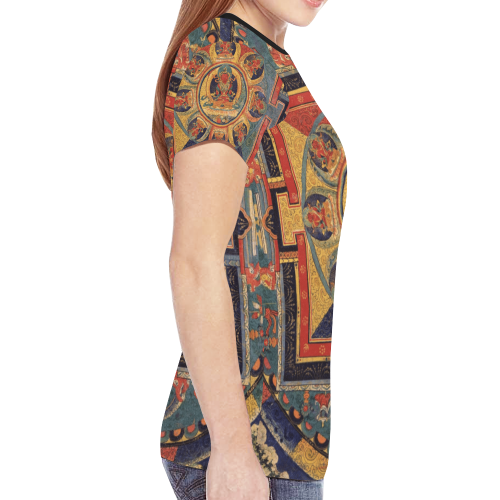 Protection, by Ivan Venerucci Italian Style New All Over Print T-shirt for Women (Model T45)