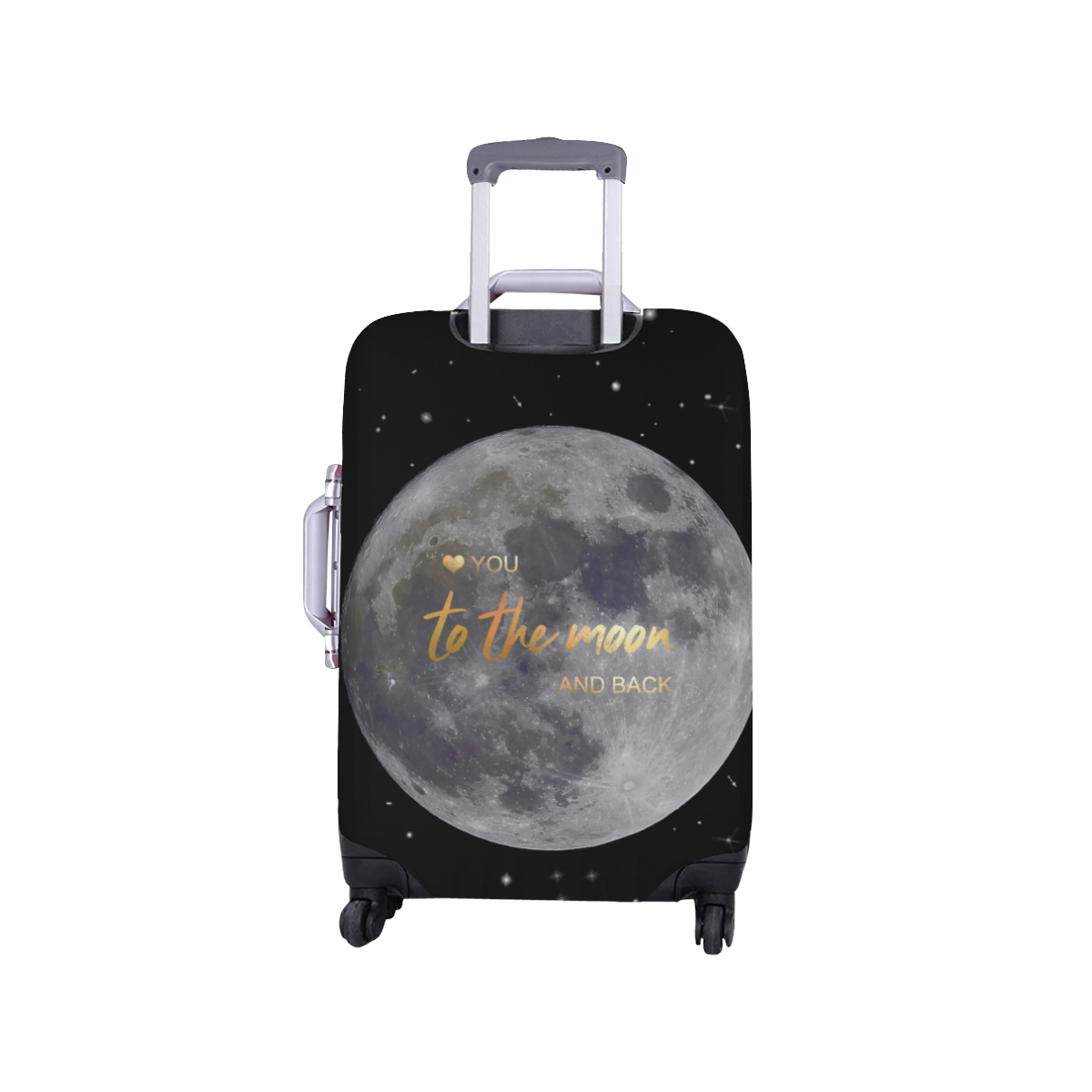 TO THE MOON AND BACK Luggage Cover/Small 18"-21"