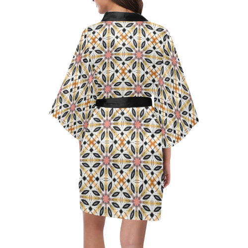 Geometric Quilt Kimono Robe