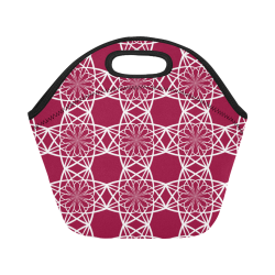 Floral Geometric Pattern Neoprene Lunch Bag/Small (Model 1669)