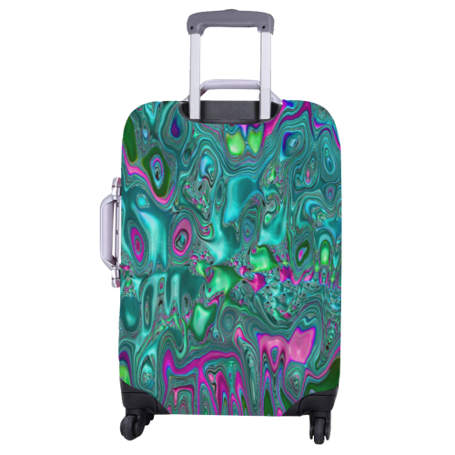 melted fractal 1C by JamColors Luggage Cover/Large 26"-28"