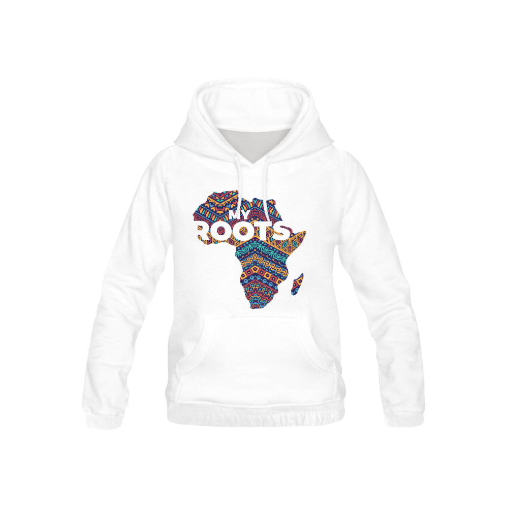 My Roots white All Over Print Hoodie for Kid (USA Size) (Model H13)