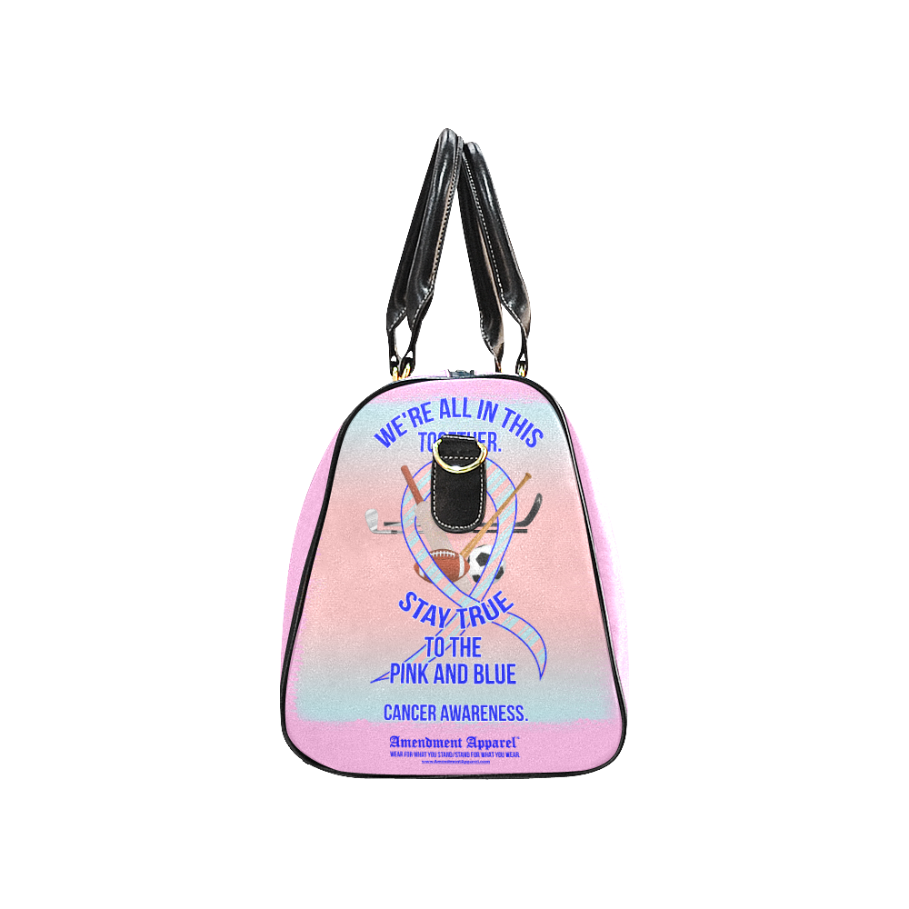 Cancer Awareness Bag New Waterproof Travel Bag/Large (Model 1639)