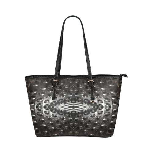 in the machine Leather Tote Bag/Small (Model 1651)