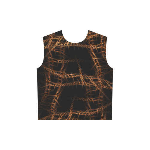 Trapped All Over Print Sleeveless Hoodie for Women (Model H15)