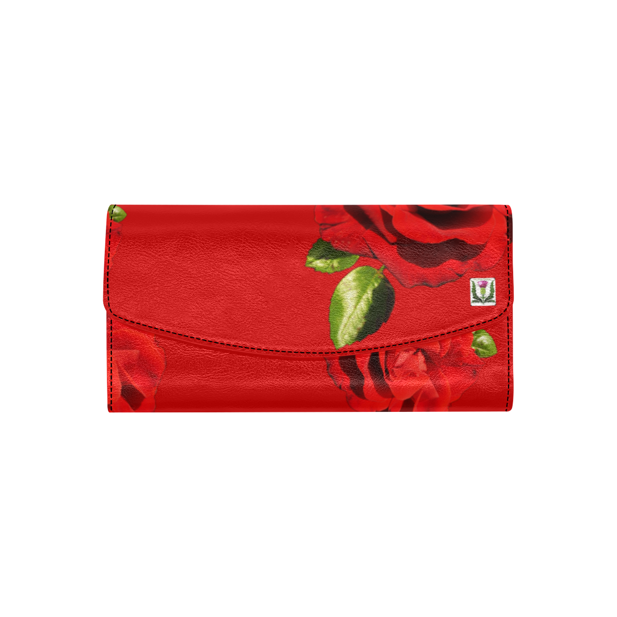 Fairlings Delight's Floral Luxury Collection- Red Rose Women's Flap Wallet 53086c1 Women's Flap Wallet (Model 1707)