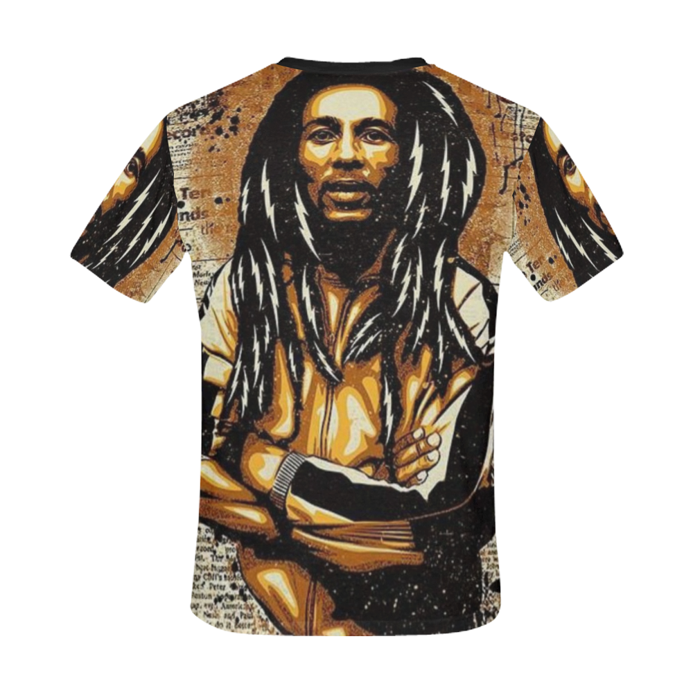 Eddie Toni Bob Marley T-shirt All Over Print T-Shirt for Men/Large Size (USA Size) Model T40)