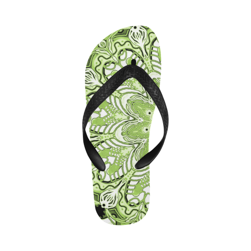 summer mandala 16 Flip Flops for Men/Women (Model 040)
