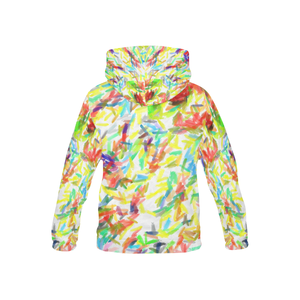 Colorful brush strokes All Over Print Hoodie for Kid (USA Size) (Model H13)