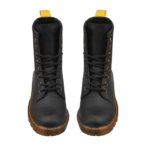 black High Grade PU Leather Martin Boots For Women Model 402H