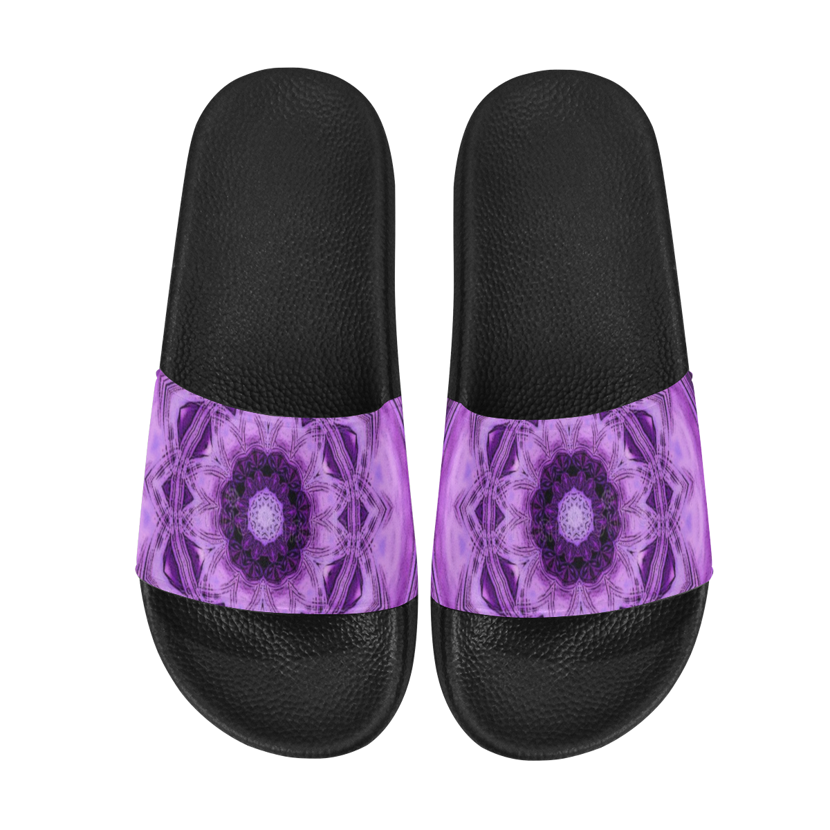 MANDALA PURPLE POWER Women's Slide Sandals (Model 057)