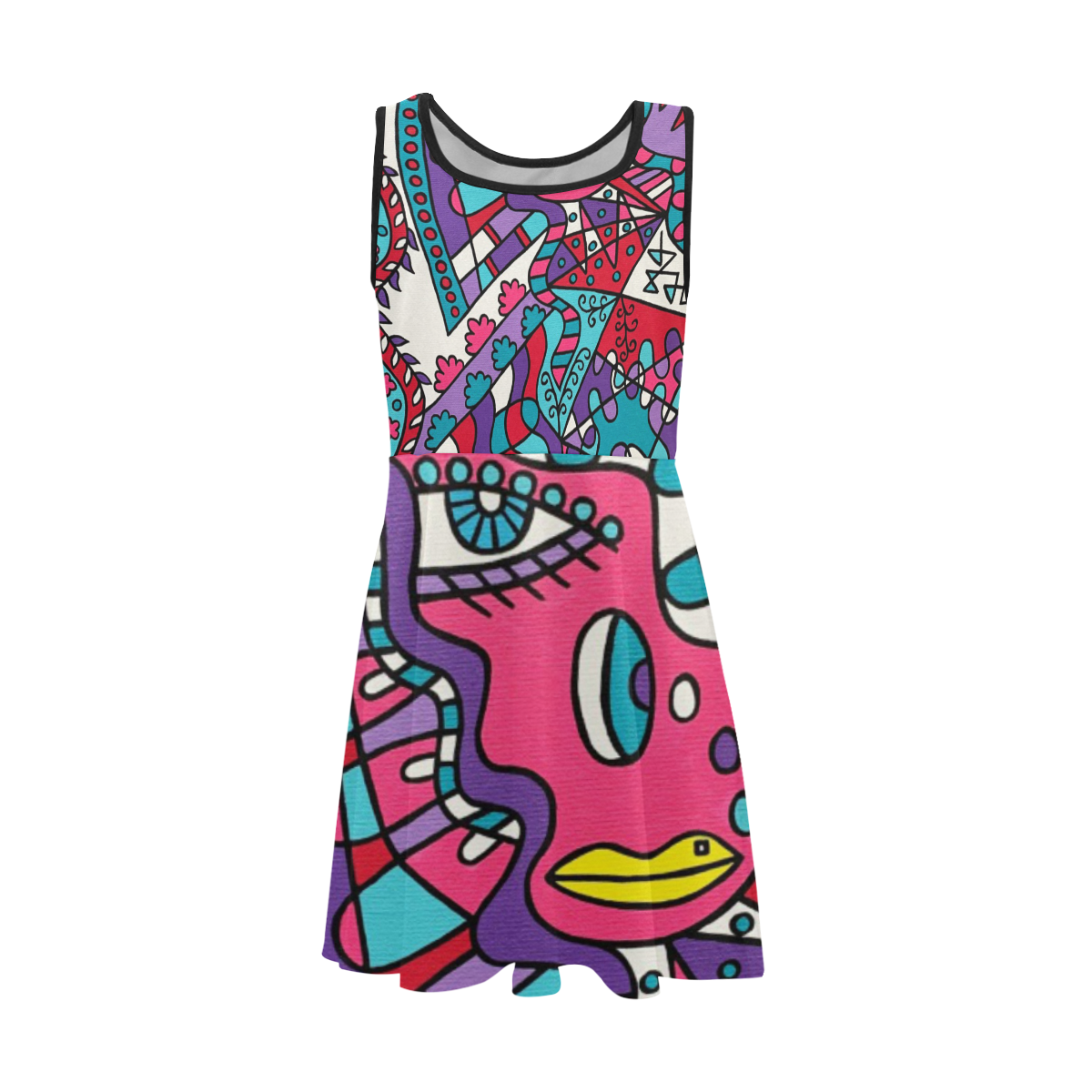 Tickled Girls' Sleeveless Sundress (Model D56)