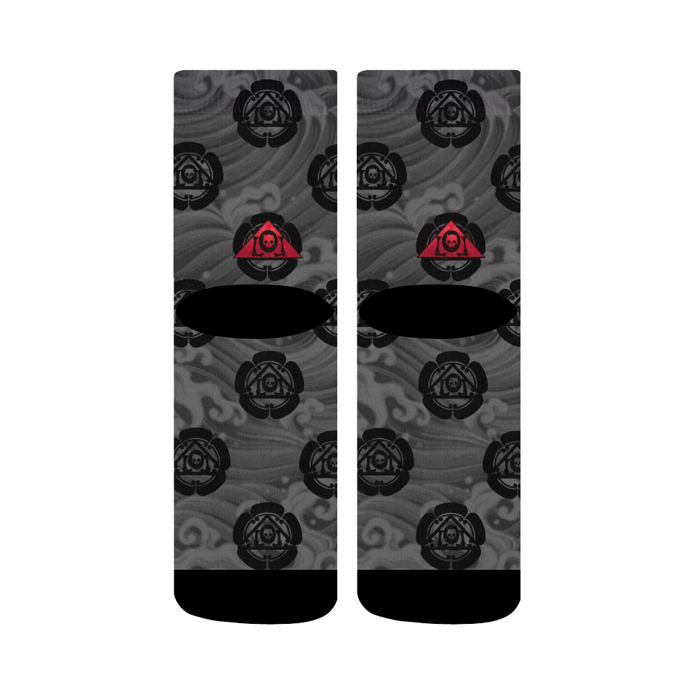 Kamon Acqua Charcoal Logo Crew Socks