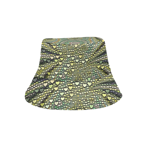hearts everywhere E  by JamColors All Over Print Bucket Hat
