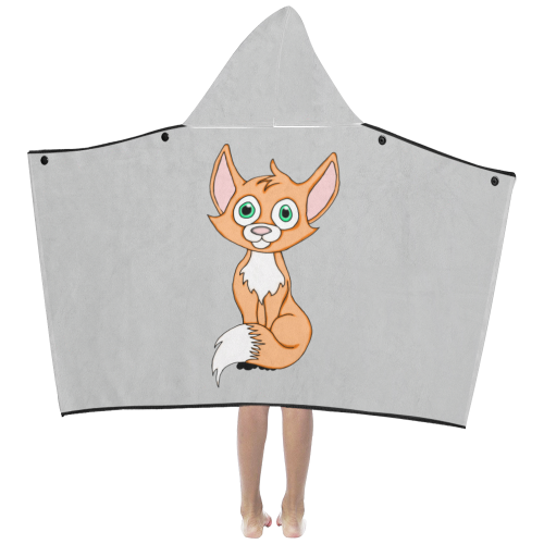 Foxy Roxy Grey Kids' Hooded Bath Towels