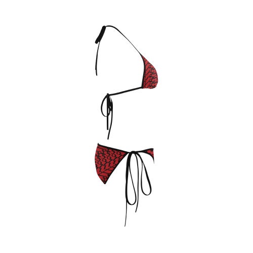 NUMBERS Collection 1234567 Cherry Red/Black Custom Bikini Swimsuit