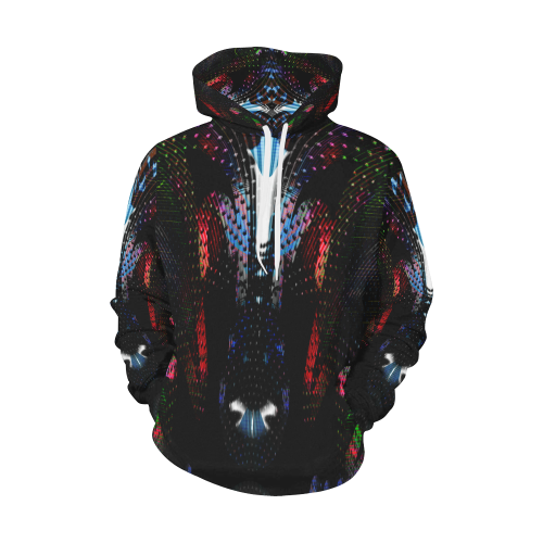 Alien Party Ram Deep All Over Print Hoodie for Women (USA Size) (Model H13)