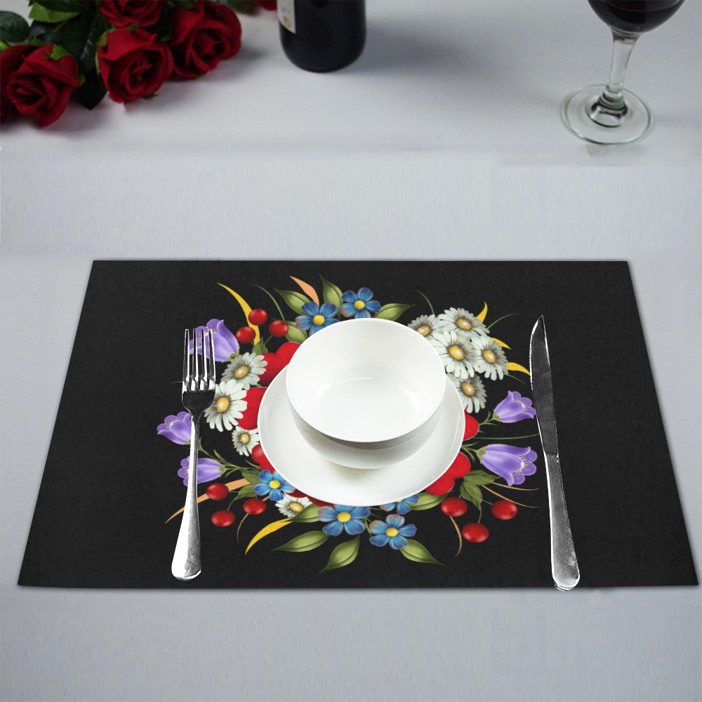 Bouquet Of Flowers Placemat 12''x18''