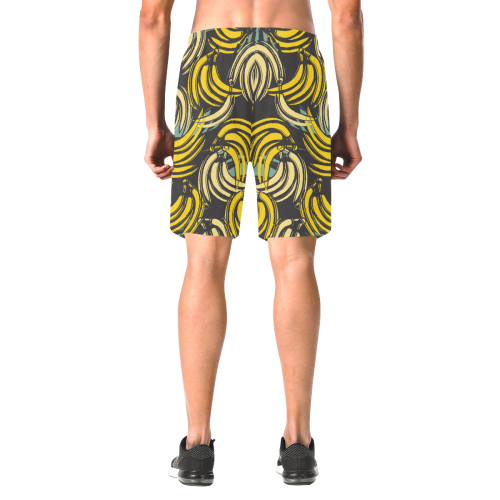 banana Men's All Over Print Elastic Beach Shorts (Model L20)