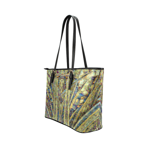 Running by the River Leather Tote Bag/Small (Model 1651)