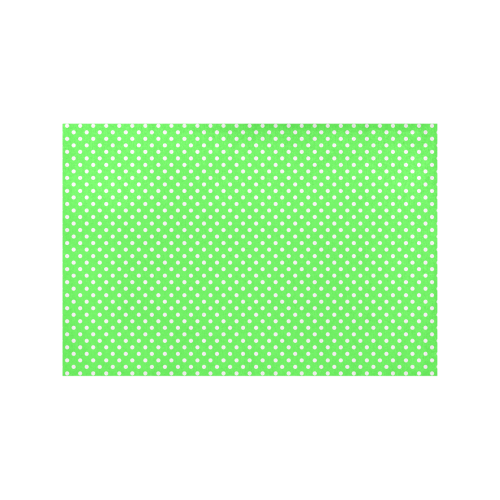 Eucalyptus green polka dots Placemat 12’’ x 18’’ (Set of 4)