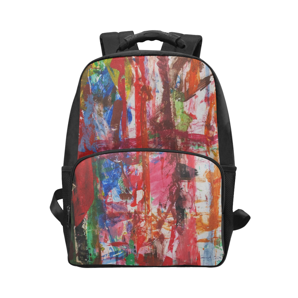 Paint on a white background Unisex Laptop Backpack (Model 1663)