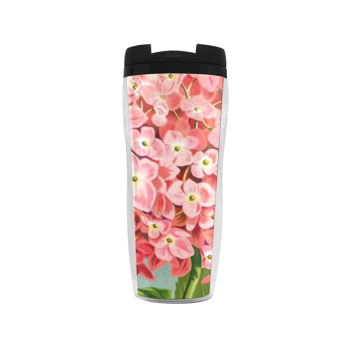 pink hydrangia Reusable Coffee Cup (11.8oz)