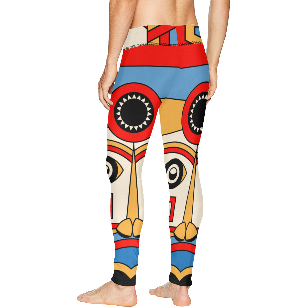 Aztec Religion Tribal Men's All Over Print Leggings (Model L38)