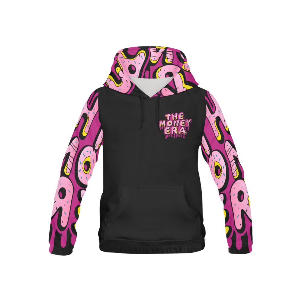 TME Doughnut Font KID All Over Print Hoodie for Kid (USA Size) (Model H13)