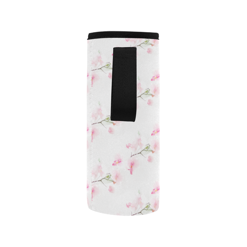 Pattern Orchidées Neoprene Water Bottle Pouch/Medium