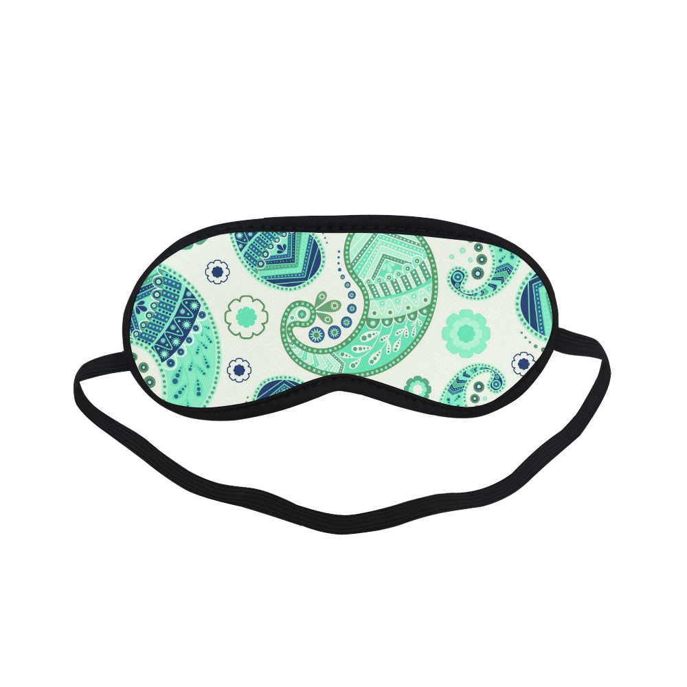 Seafoam Paisley Sleeping Mask