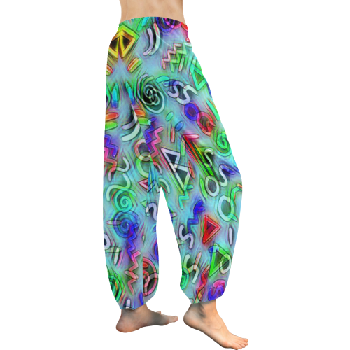 funky doodle  by JAMColors Women's All Over Print Harem Pants (Model L18)