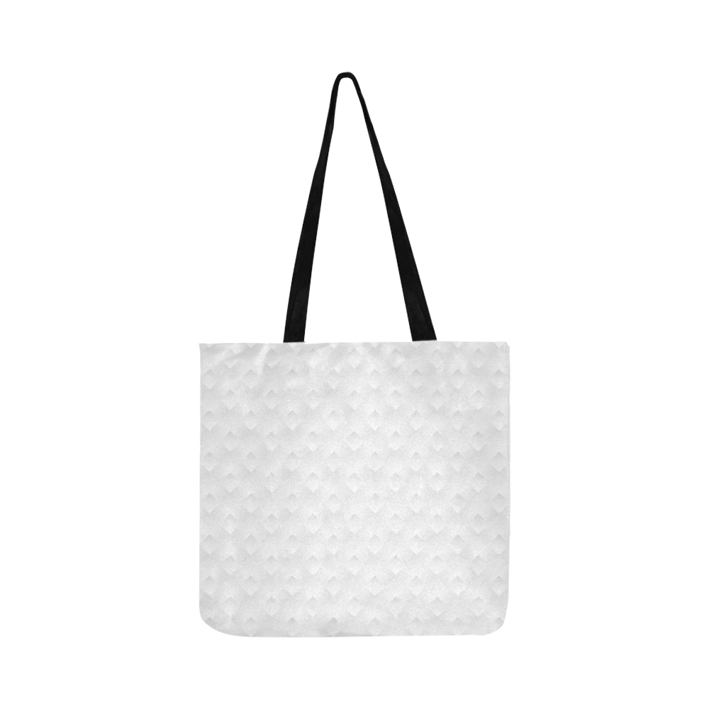 White Rombus Pattern Reusable Shopping Bag Model 1660 (Two sides)