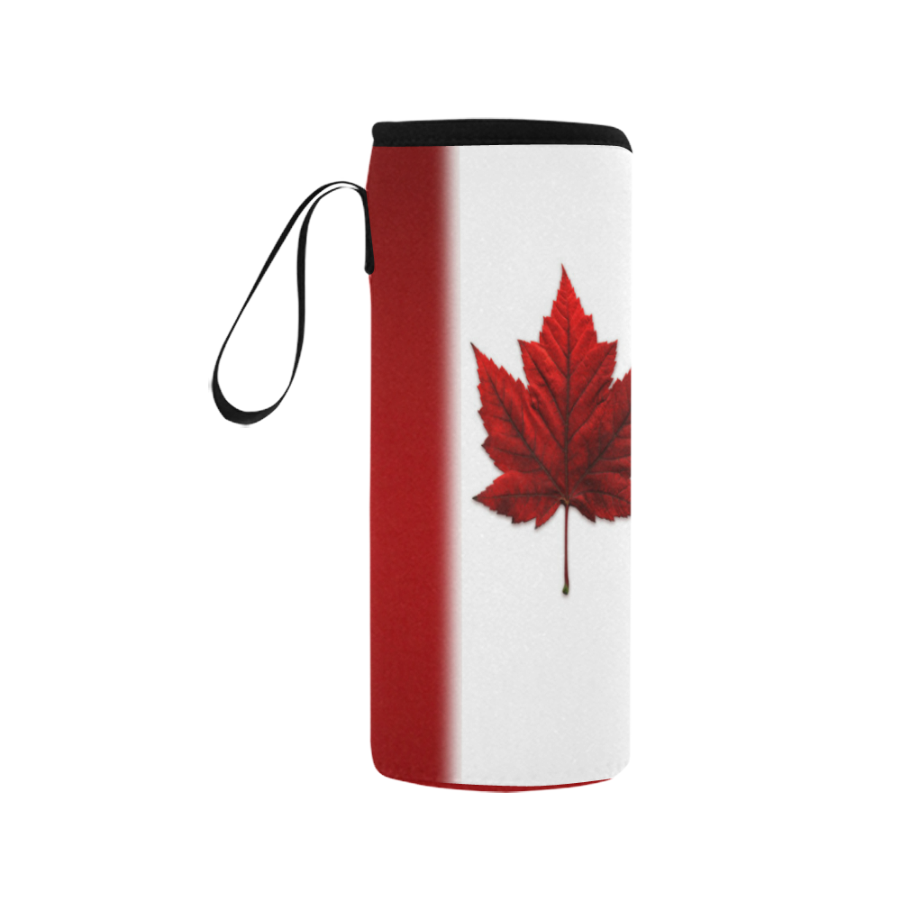 Canada Flag Souvenir Neoprene Water Bottle Pouch/Medium