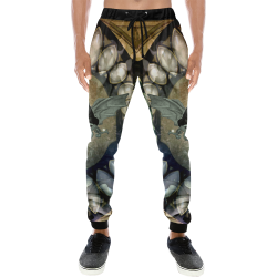 Awesome scary skull Men's All Over Print Sweatpants (Model L11)