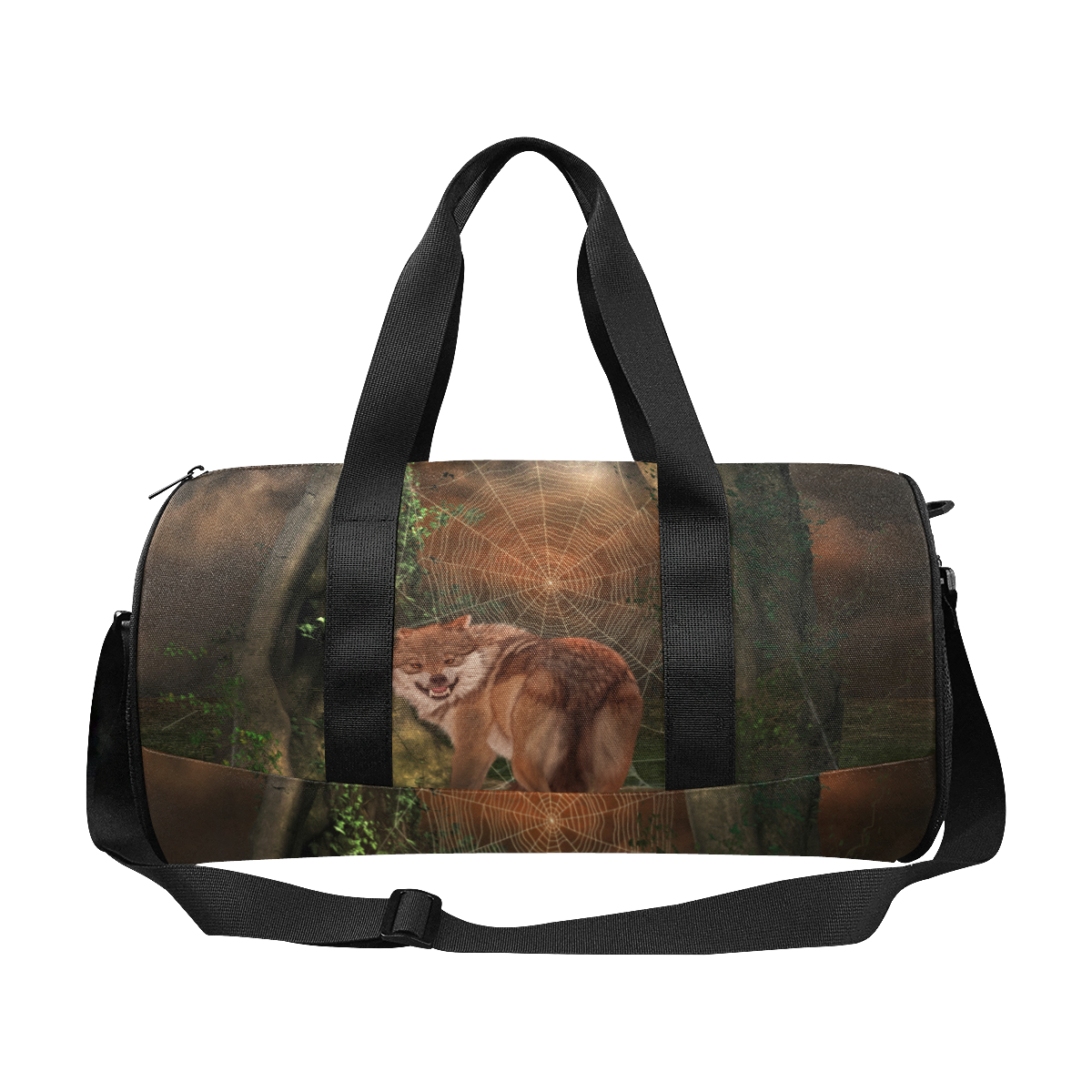 Awesome wolf in the night Duffle Bag (Model 1679)
