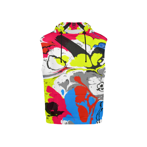 Colorful distorted shapes2 All Over Print Sleeveless Hoodie for Kid (Model H15)