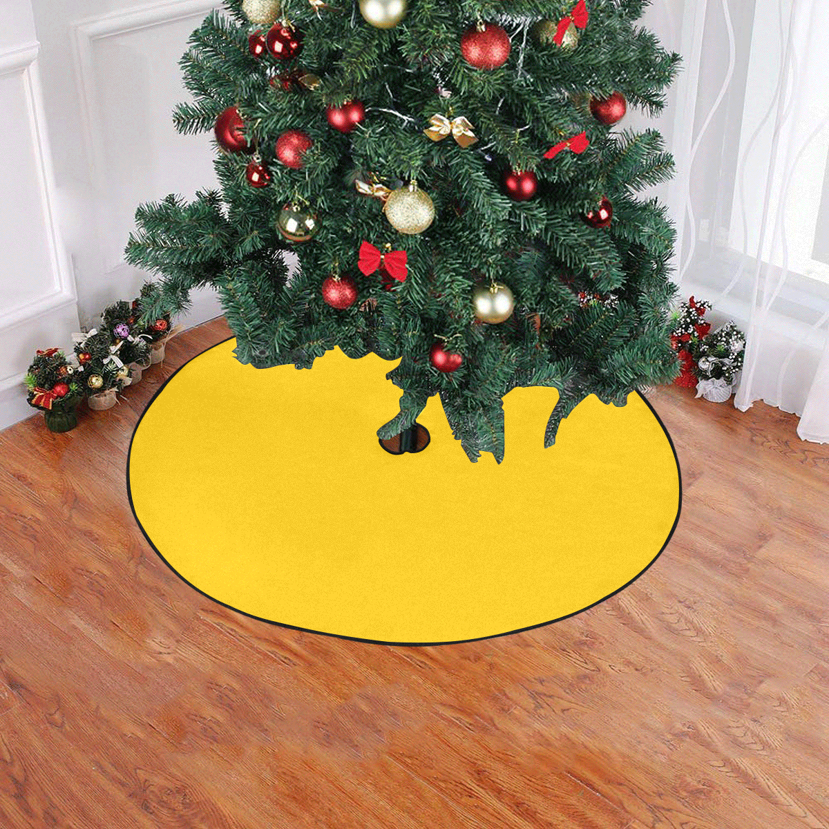 color mango Christmas Tree Skirt 47" x 47"
